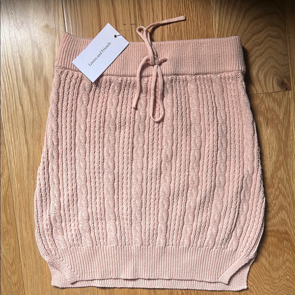 Lovers + Friends Pink Bubble Mini Skirt